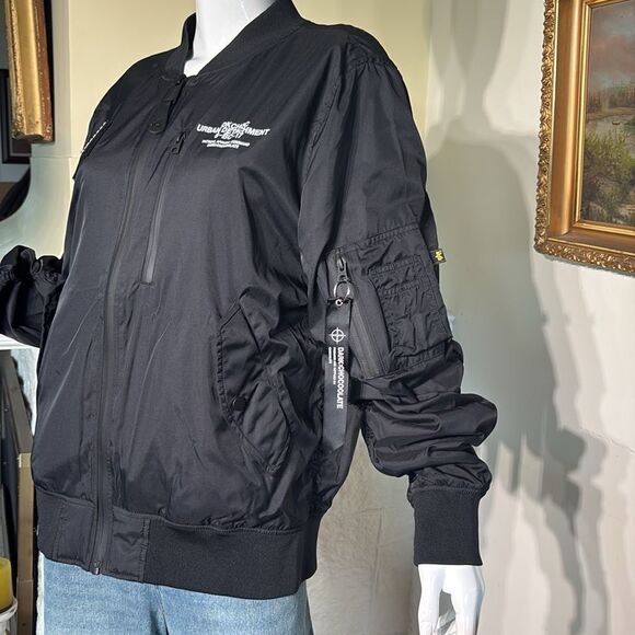 NWOT Alpha Industries - Black Chocoolate - Flyers MA-1 Bomber Jacket Unisex - Picture 8 of 15